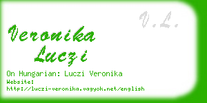 veronika luczi business card